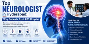 Top Neurologist in Hyderabad providing expert diagnosis and treatment for brain, spine, stroke, epilepsy, migraine, and neurological disorders at ABS Hospital